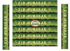 EID MUBARAK FOIL Glitter 24 Banner Muslim Islamic Gift Ramadan Eid Party Packs