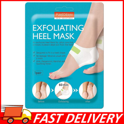 PUREDERM Heel Mask 0.63oz Korean Beauty Exfoliating Foot Peeling Mask, Foot Mask