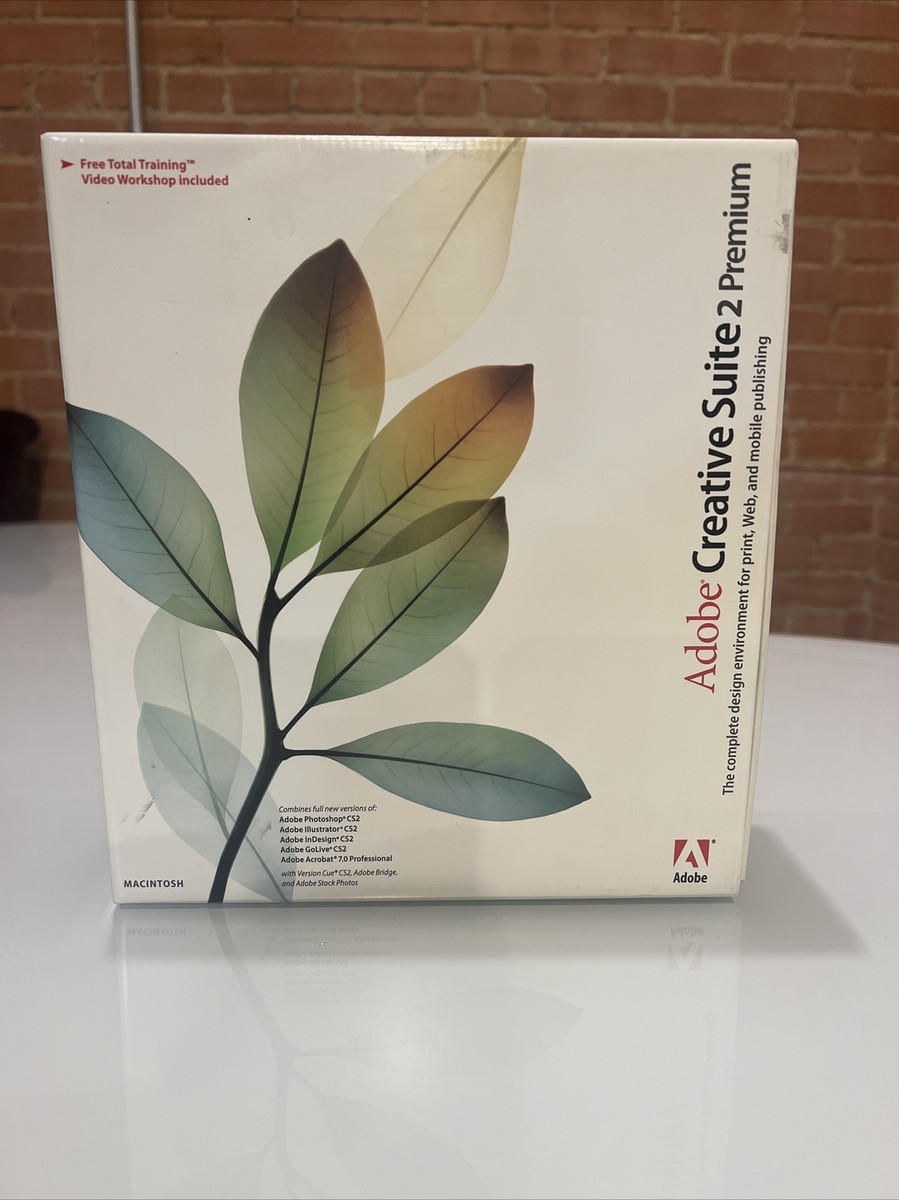 Adobe Creative Suite 2 Premium for Macintosh Mac w/ Serial Number
