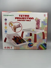 Drawing Projector Table Children Kids Painting Board Educational Toys Gift Red