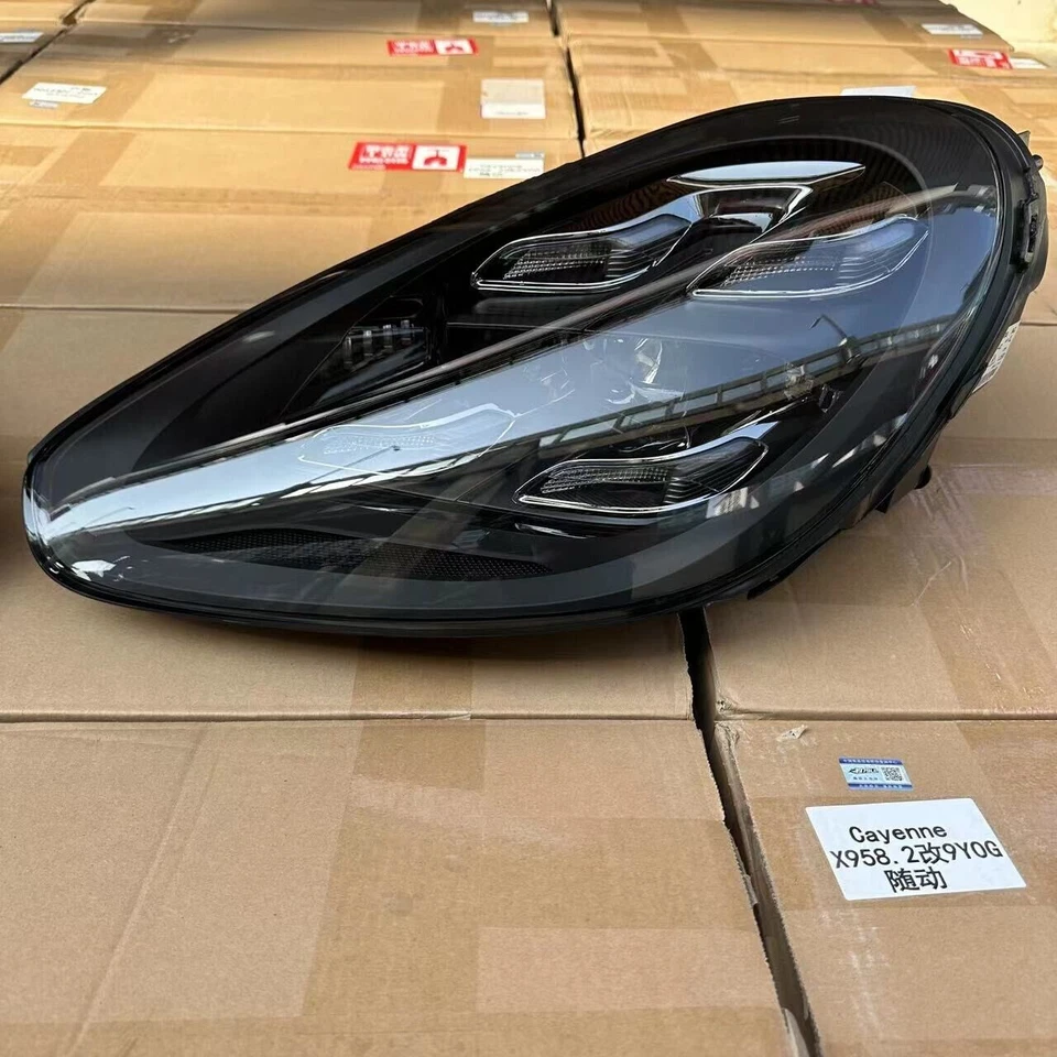For Porsche Cayenne 2011-2017 Animation Front Lamps Pair LED Headlight Assembly - Image 2 of 4
