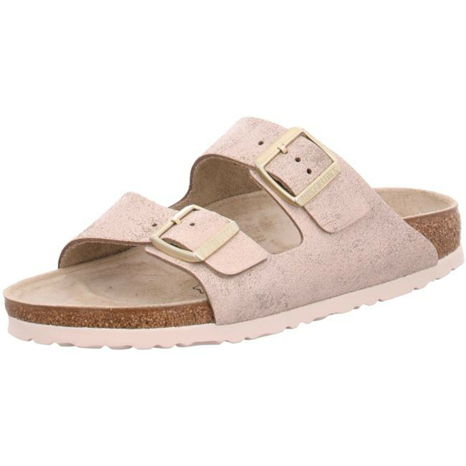 birkenstock arizona rose gold