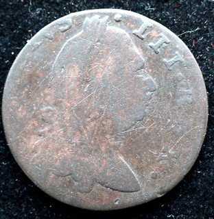 KAPPYSCOINS G6344 IRELAND HIBERNIA 1782 KING GEORGE 111 HALF PENNY CIRC
