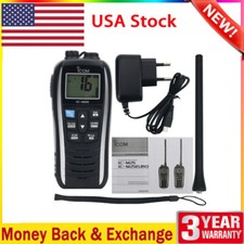 IC-M25 Marine Walkie Talkie VHF Radio 5KM 5W Waterproof Handheld Transceiver US