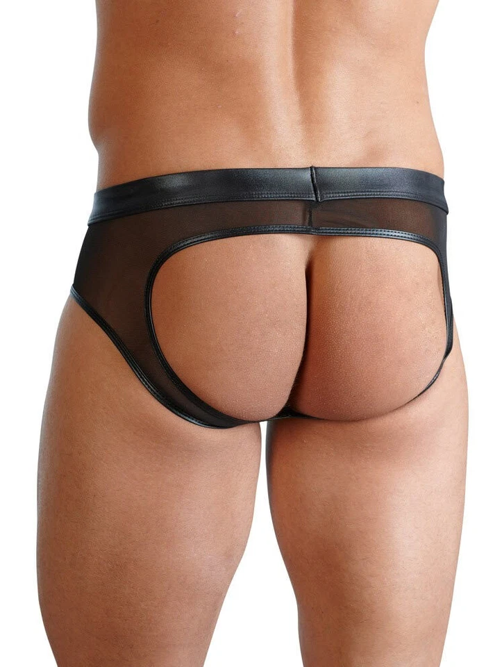 Herren Slip S - XXL Wetlook glanz String transparent sexy Unterwäsche "Nicolasy" - Bild 2 von 3