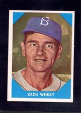 1960 Zack Wheat Fleer Baseball Greats #12 Baseball Card