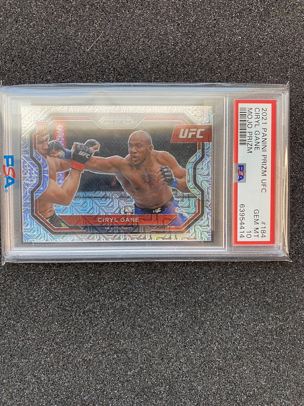 2021 Panini Prizm UFC Ciryl Gane Mojo Prizm 2/25 -- PSA Gem Mint 10 Pop 2 *RC*