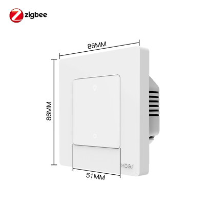 1-3 Gang Light Switch Smart Dimmer for ZigBee Tuya Smart Life Alexa Google Home