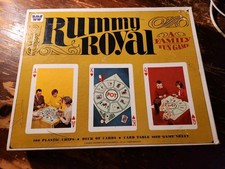 Vintage 1965 Rummy Royal Board Card Game Whitman Complete plus extra Plastic Mat