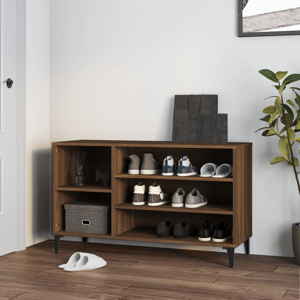 Scarpiera Economica Rovere Marrone 102x36x60 cm - Facile Montaggio