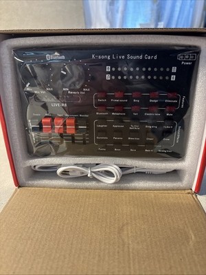 Bluetooth K-Song Live Sound Card.  Suitable For Singing, Live Broadcasting Etc