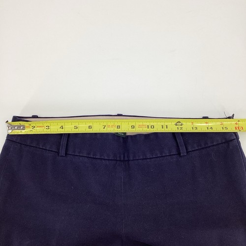 J Crew Women's Size 6 Minnie Pant In Stretch Twill Blue Size Zip Ankle Pant EUC - Picture 8 of 11
