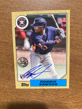 2002 Topps 1987 Certified Autograph Issue Ronnie Dawson Card