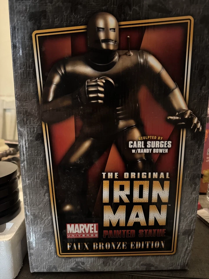 Estatua Bowen Designs Iron Man "Edición de Bronce Imitación"/350 Marvel Nueva Foto 2 de 4