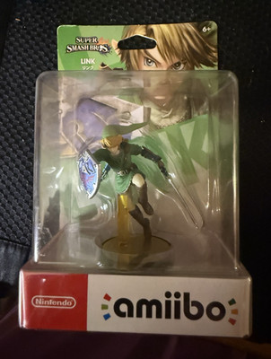 Nintendo amiibo Link Figure Super Smash Bros. NFC 2014 NVLCAAAB