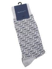 GANT Intarsia 1-Pack Men's Socks OS Grey Melange Stretch Cotton Blend