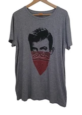 Boss Orange x Hugo Boss SCHOOLYARD BANDIT Graphic Gray Short Sleeve Jersey Tee L