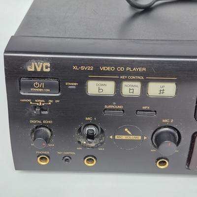 JVC XL-SV22 Karaoke CD+G VCD Video CD Player Dual Mic Inputs
