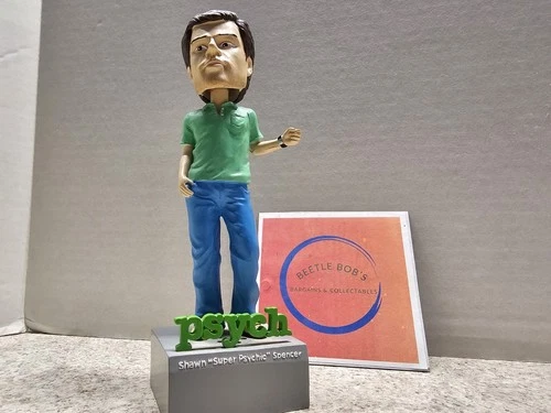 Shawn Spencer "Super Psychic" Psych TV Show Talking Bobblehead READ