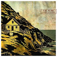 Cabin on a Hill by the Sea 2024 G Arden Fox * Woodblock Landscape * Frame Worthy