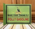 Polly Gasoline Flange Metal Sign Parrot 🦜 Bird Garage Vintage Style Wall Decor