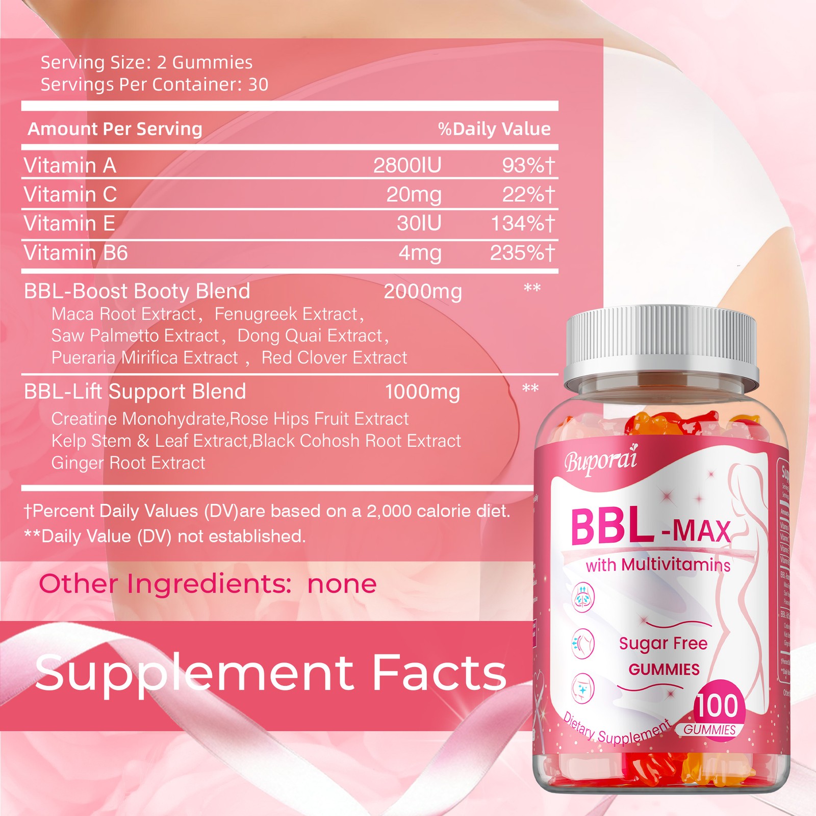 BBL -MAX Gummies - Lift and Firm Your Buttocks, Sculpting Your Hip Curves