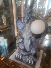 Giant Purple Dragon Lamp Ornament Home Furnishing  Shop Prop 32in Near 3ft Tall
