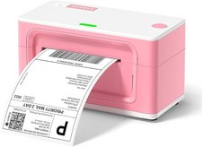 MUNBYN 4x6 Shipping Label Thermal Printer - Works with PC, Mac, Chrome OS Pink 