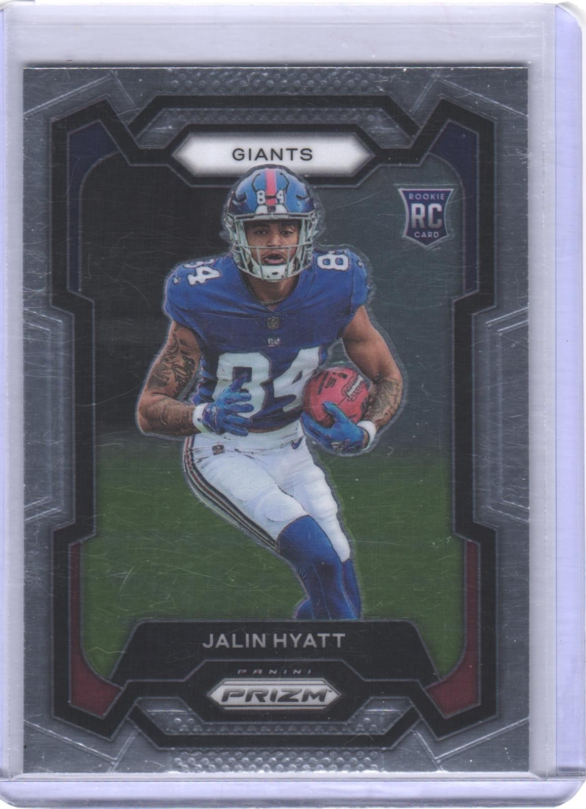 2023 Panini Prizm #378 Jalin Hyatt Silver Rookie  New York Giants