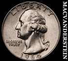 1964-D Silver Washington Quarter-Scarce Better Date No Reserve #i2663