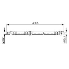 2x Bremsschlauch hinten für BMW X5 E70 F15 X6 E71 F16 | 659538