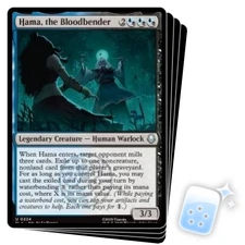 HAMA, THE BLOODBENDER X4 Avatar: The Last Airbender TLA Magic MTG MINT CARD