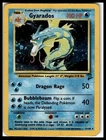GYARADOS - Base Set 2 - 7/130 -HOLO Rare- Unlimited Ed Heavy Damage