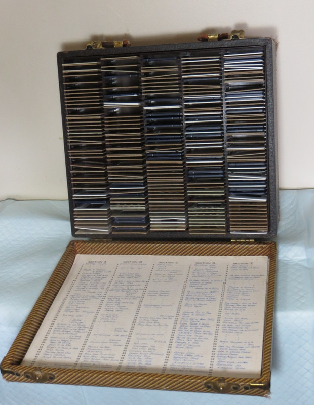 Vintage photograpic Slides W/Case 1950s era All Over The World 400+ Total