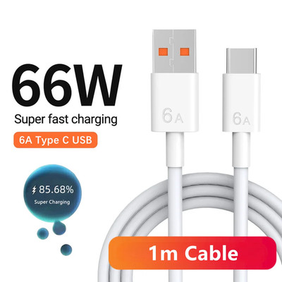 66W Super Fast USB Charger for Huawei Mate 40 50 P50 P60 Nova 10 Honor 90 100 X8