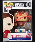Eli Manning signed New York Giants Funko Pop! 18 autograph Toys R Us ~ Fanatics