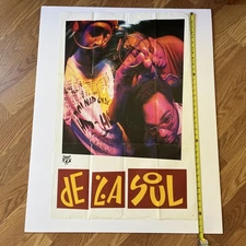 DE LA SOUL VINTAGE POSTER ORIGINAL 24X37 TOMMY BOY CLASSIC HIP HOP RARE PROMO
