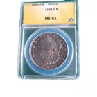 Morgan 1881 S Silver Dollar $1 San Francisco ANACS MS 61 Certified Coin
