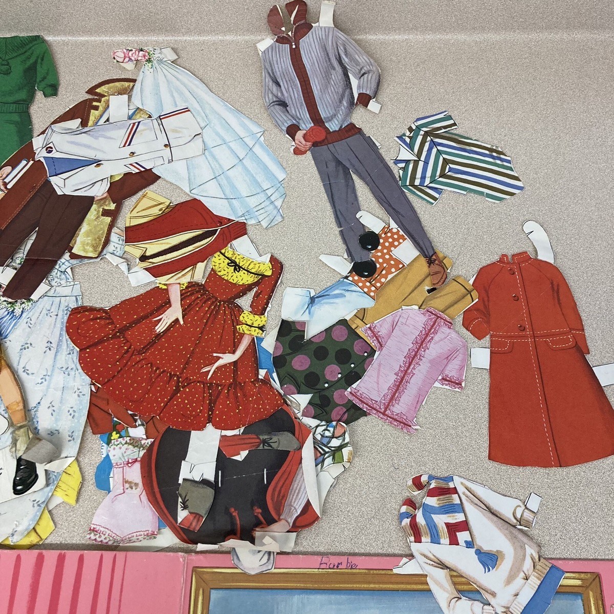 Barbie and Ken Cut-Outs Go Together Fashions Paper Doll Mattel
