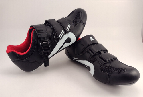 Peloton Cycling Shoes Black Red Biking EU 42 US Mens 8.5 US Womens 11 - Picture 8 of 10