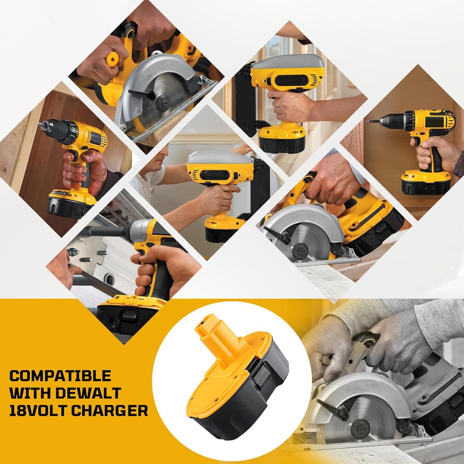 Vhbw 2x Batteria Compatibile Con Dewalt DW987KQ, DW988, DW988KQ - Foto 12
