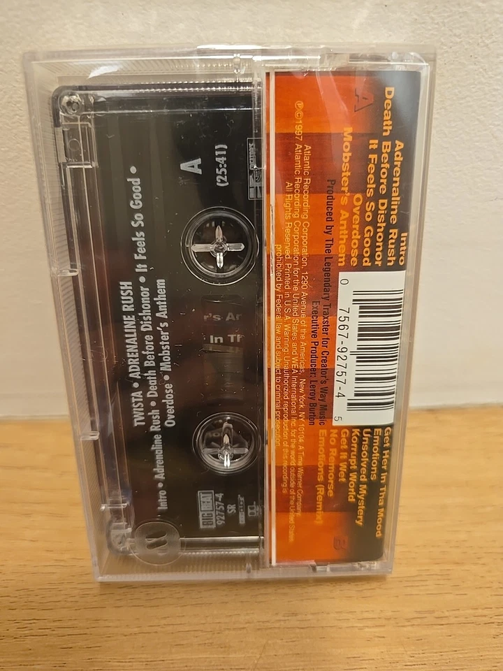 Twista - Adrenaline Rush ** Cassette Tape ** Emotions Get It Wet Feels So Good - Image 2 of 4