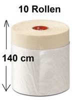 10 X Kip Masker Feinkrepp Folienmasker Abklebeband Kreppband Krepp 1,40 X 33 M