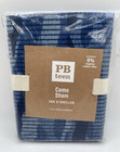 Pottery Barn Teen PB Camo Euro Sham Navy 5% Organic Cotton Bedroom Decor NEW