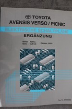Toyota Avensis Verso / Picnic "2003" Electrical Wiring Diagrams Workshop Manual