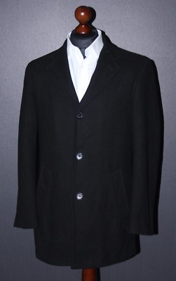 Bruno Banani mens wool black jacket coat Size 36