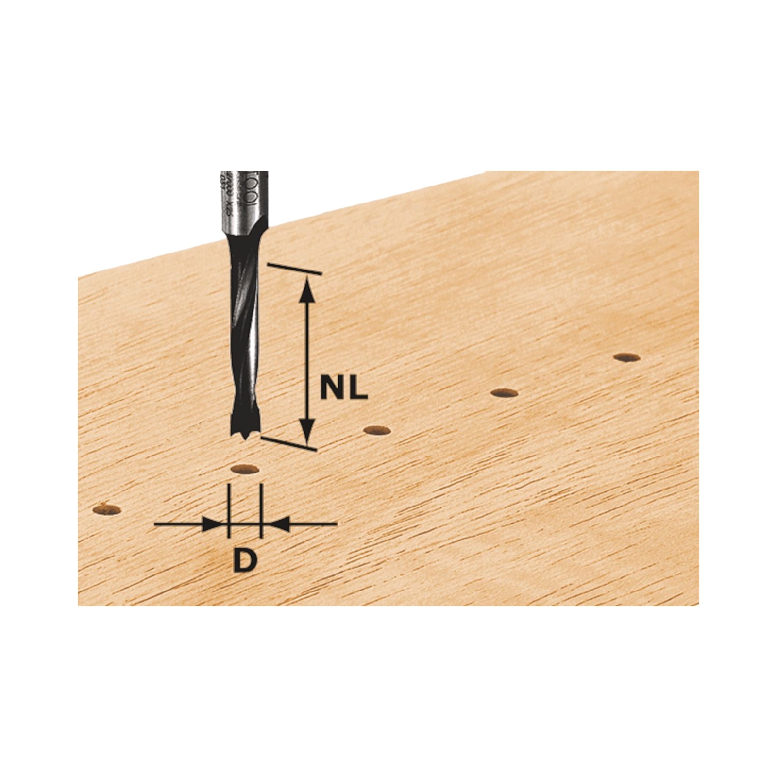 Festool HW D3/16 Dübelbohrer 3 x 16 x 55 x 8 мм ( 491065 ) для верхней части 