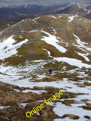 Foto 6x4 Steilen Boden hochkommen A' Ghlas-heinn Die Route diesen Norden hinauf c2013