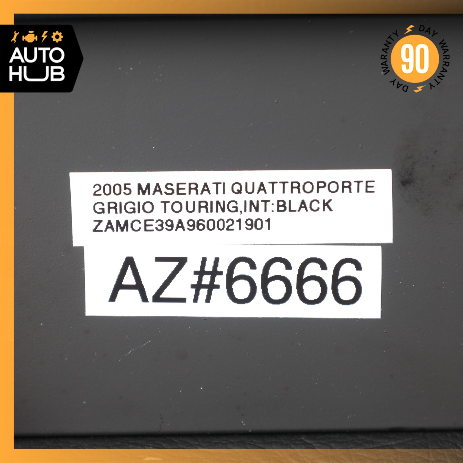 03-13 Maserati Quattroporte M139 Rear Right or Left Seat Headrest Black OEM