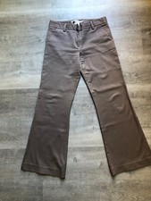 Pre-owned Diane Von Furstenberg Cotton Blend Brown Pants Size 4